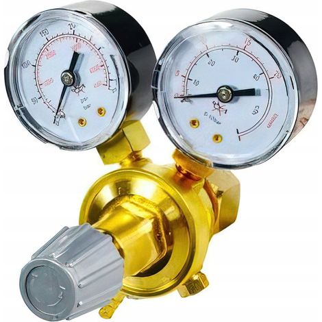 Détendeur pour gaz de soudage CO2 AR 300 bar Filetage W21.8x1/4 kraft&dele (1/3)