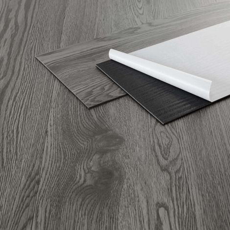 ML-Design Suelo Vinílico Adhesivo de PVC 2,23m² Color Roble Gris Grosor 2mm Planchas de Vinilo Autoadhesivas 91,5x15,3cm 16x Láminas Aspecto Madera Antideslizante Impermeable Fácil Instalación (1/5)
