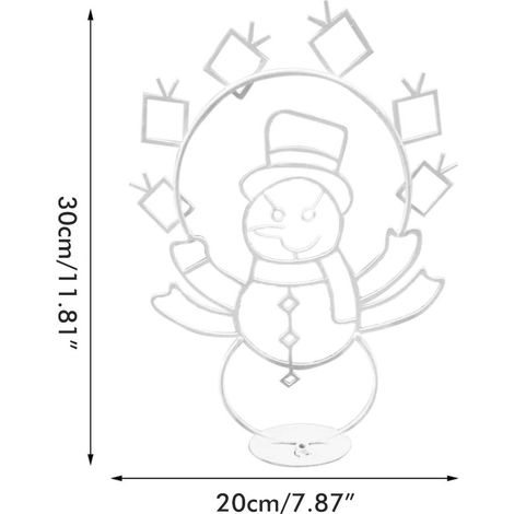 Weihnachtliche Lichterkette mit animierten Ornamenten für den Garten, leuchtender Schnee, dekorativer Rahmen, Schild, drinnen und draußen, für Feierlichkeiten (1/5)