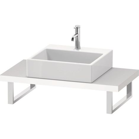 DURAVIT LC100C08484 L-Cube tablette, 800-2000x480x45mm, blanc
