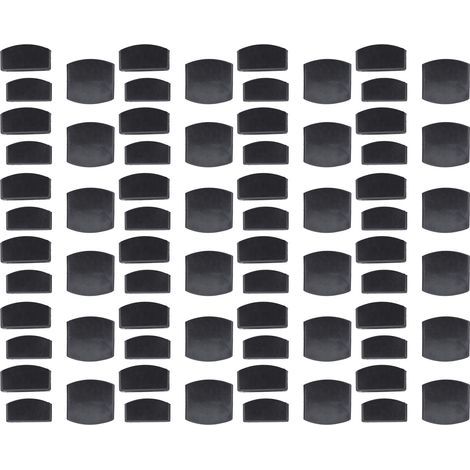 72 embouts de fixation pour lattes de lit en plastique noir (1/5)