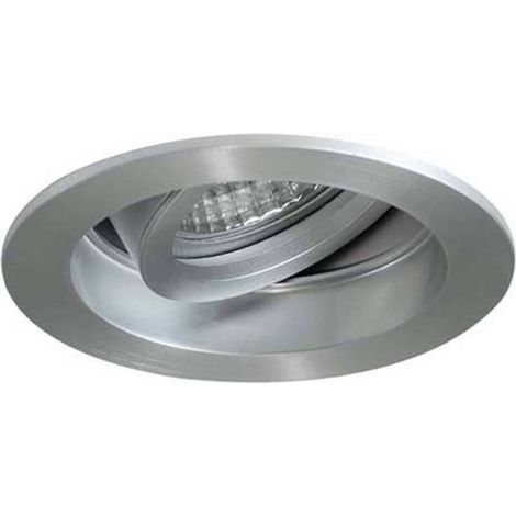 [NEUWERTIG] B-Ware Brumberg Einbauleuchte Halogen GX5.3 50W dimmbar schwenkbar Aluminium weiß 80mm (1/2)
