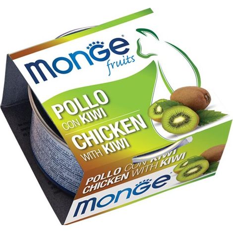 Monge Fruits Cat Adult Pollo e Kiwi - Monge Fruits Cat Adult Pollo e Kiwi - Lattina Da 80 Gr (1/3)