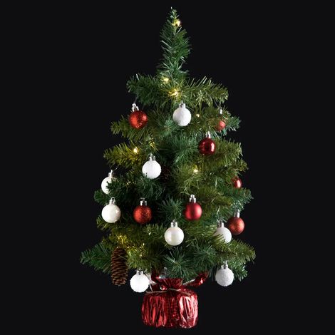 Künstlicher Weihnachtsbaum LED, geschmückt, 50 cm (1/2)