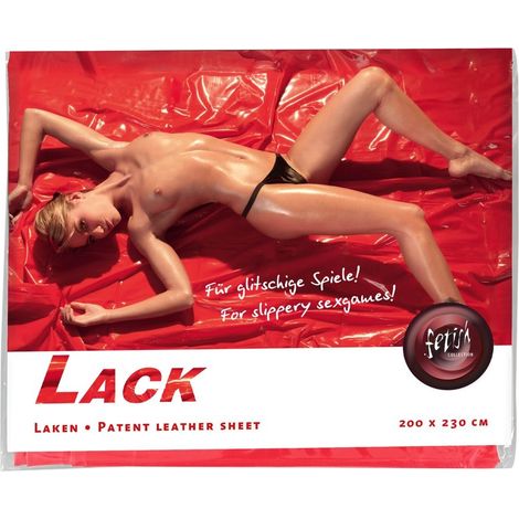 Collezione Fetish - Lenzuolo in vinile rosso 200x230 (1/5)