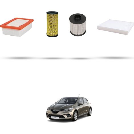Kit tagliando 4 filtri compatibile con Renault Clio V 1.5 Blue dCi 115 85Kw dal 2019 (1/5)