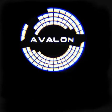 (2 pièces - logo 1) 2 lampes de bienvenue AVALON, éclairage d'ombre 3D pour portières de voiture, compatibles avec les véhicules AVALON, Tundra, Prius, RAV4, ALPHARD et Vellfire. (1/4)