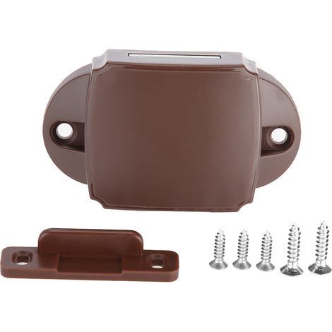 Yosoo Loquet de Porte d'armoire, Loquet à Bouton-poussoir, Serrure sans clé, Tiroir de Placard, Bateau, Camping-car, Yacht, Opération Facile, Excellence de l'artisanat, Assurance de stabilité,. (1/5)