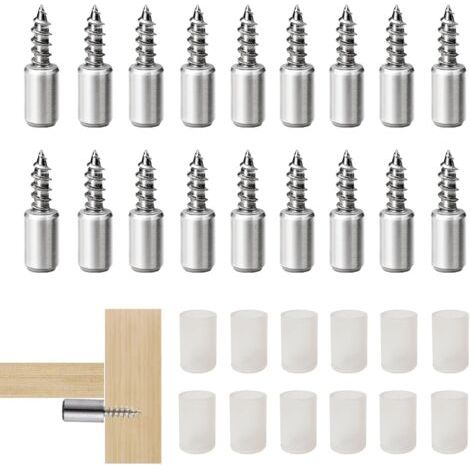 LaBlanc - 36 pezzi di pioli di supporto per mensole, staffe per mensole, pioli di supporto per mensole a parete, staffe per mensole, perni per mensole, staffe in metallo per mobili, armadi, librerie