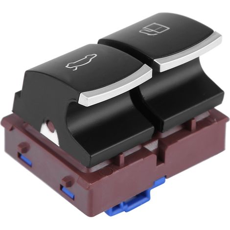 Commande bouton poussoir déverrouillage coffre trappe carburant VW Jetta Mk6 Passat B6 B7 CC EOS ABS noir marron bleu 4.2x3.2x4 cm OE 35D959903 3C0959903B 1 pièce (1/5)