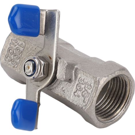 Kugelhahn mit vollem Durchgang, 3/8 Zoll NPT-Innengewinde DN10, 1,6 MPa, Edelstahl, Absperrklappe, 1000 WOG (1/5)