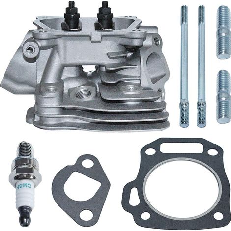 Ensemble de culasse avec joint, boulon de silencieux de carburateur, compatible avec Honda GX160 GX200 5,5 6,5 CV Remplace 12210-ZL0-405 (1/5)