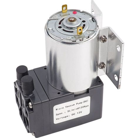 Ej.Life – Mini pompe à vide DC 12V 5L/min – Aspiration à pression négative – Faible bruit – Utilisation en médecine et analyse de gaz - 120kpa (1/5)