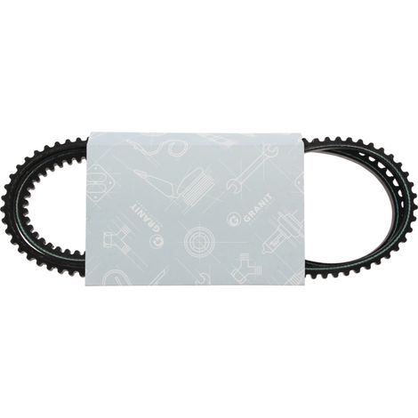 Courroie crantée en caoutchouc trapézoïdal, 10 x 1174 mm, largeur de travail 1212 mm, type XPZ GRANITE (1/2)