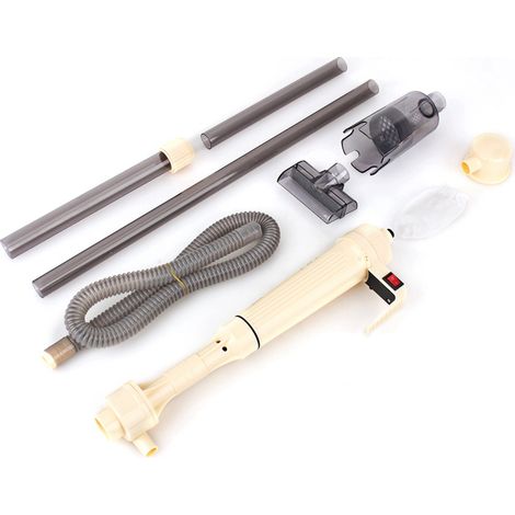 [Pompe filtre électrique] Aquarium Electric Syphon 50W [Vidange automatique] avec tube de nettoyage pour gravier - Cuvette d'aquarium 40L, vert