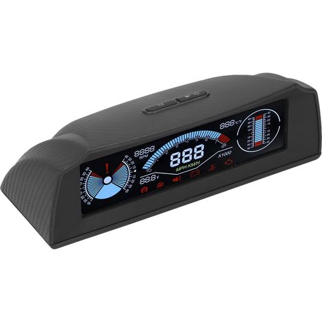 Affichage tête haute intelligent, écran LCD couleur multifonctionnel, affichage de la vitesse et de la tension OBD, universel (1/5)
