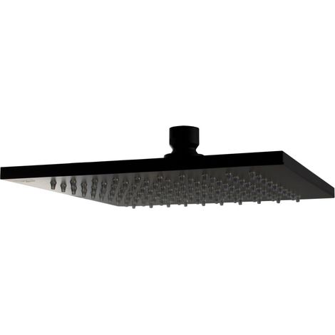 by Paffoni B- Way Quadratische Kopfbrause 20x20cm, 1 Strahl, Schwarz matt (SATBSHSBW)