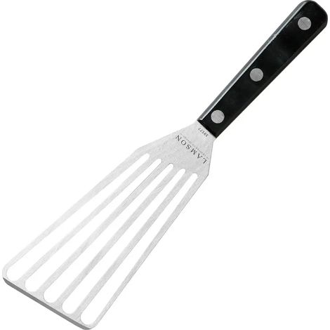 Spatule métallique perforée : lames de 3 x 6 pouces avec manche ultra-résistant (pour droitier). (1/5)