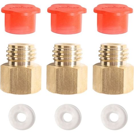 Adaptador de conversión de rosca para cilindro de refresco 3X, compatible con Quooker Square Tank Hembra TR21-4 a Macho TR21-3 (1/2)