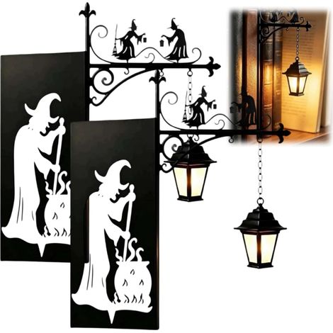 Lot de 2 lanternes bibliothèque décoratives pour - Lampe vintage (1/5)
