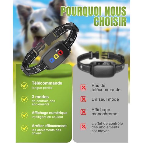 Dog Training Collar with Remote Control, Beep, Vibration, Vibration, Range 800m, Dog Training Collar, for Small and Large Dogs (1/4)