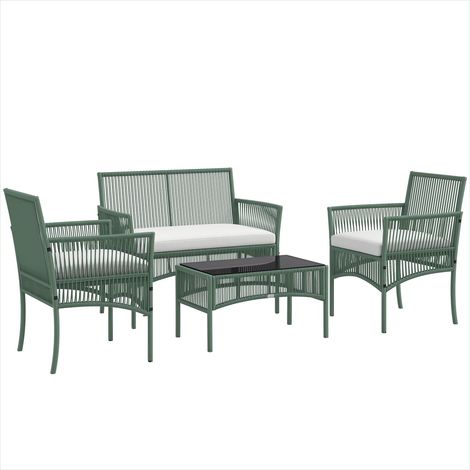 Mobilier de jardin en rotin Salon de jardin résine tressée (1/5)