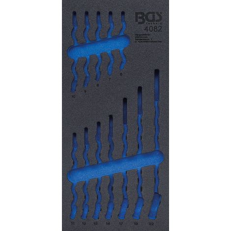 Inserto para caja de herramientas bgs 4082-1 espuma alta calidad 408x189 mm