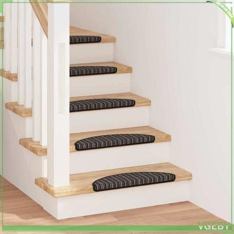 42011438 Tapis d'escalier auto-adhésifs 15 pcs Anthracite 56 x 17 x 3 cm (1/5)