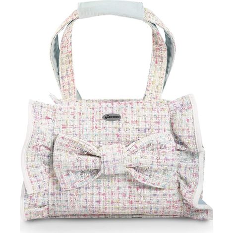 Borsa trasportino in tweed con tasche laterali modello Mademoiselle per cani e gatti