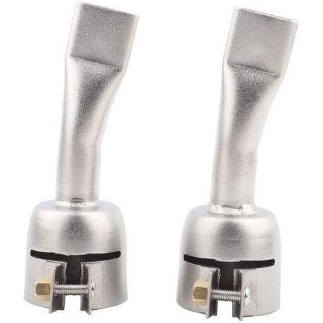 Buse de soudage pour pistolet à Air chaud, en acier inoxydable, pour feuille de plastique PVC, accessoires de soudage, 2 pièces (1/5)