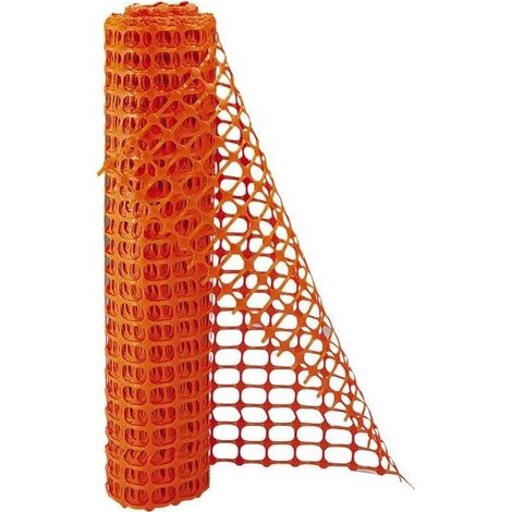 Absperrbarriere Schutzzaun Orange Rollen 50 m