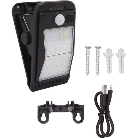 USB-Solarleuchte zum Anklemmen mit eingebautem Akku und 72 LEDs (1/5)
