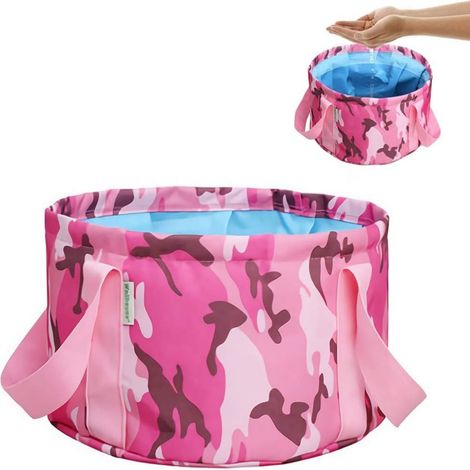 Bucket - Foldable - 12.5 L - Waterproof PEVA - Camping Hiking Fishing Car Wash Foot Spa - 1 Unit (1/5)
