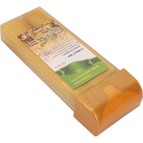 Recharge de cire dépilatoire roll-on pour hommes et femmes, douce et sûre, pour les bras et les jambes, 99 g (3,5 oz), couleur or (1/5)