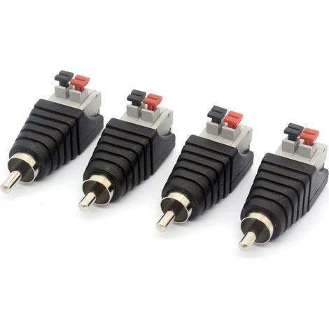 Stromanschluss für Überwachungskameras – Für Audio- und Videolautsprecher – Cinch-Stecker auf AV-2-Anschluss (1/5)