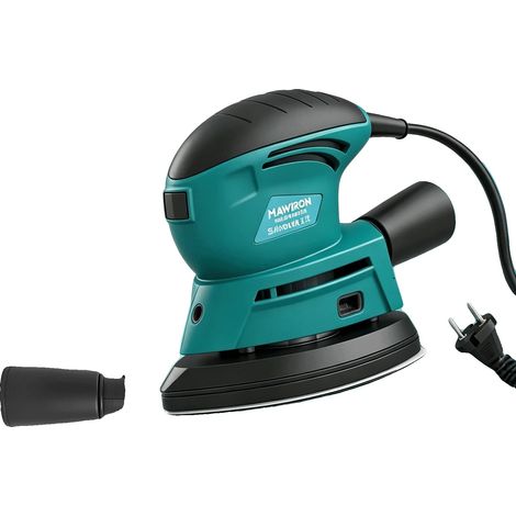 Ponceuse électrique, Construction en plastique et métal durable, Design compact, Compatibilité avec divers disques de ponçage, Moteur haute efficacité, Poignée ergonomique (1/5)