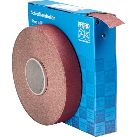 PFERD TOOLS Korund Schleifbandrolle Gewebe SBR Breite 40mmxLänge 50m A80 für universelle Anwendung (1/3)