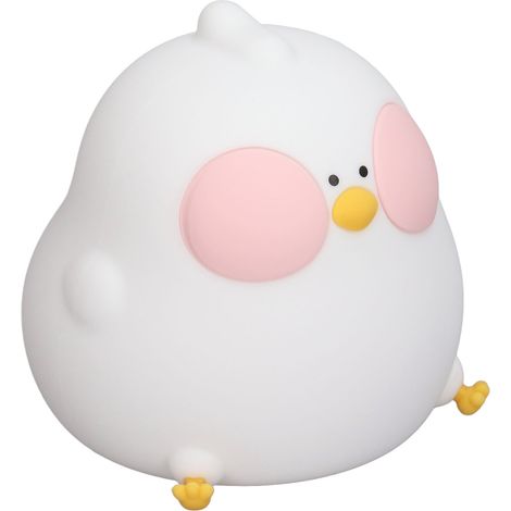 Veilleuse poussin en silicone LED RGB 7 couleurs réglables, lampe de nuit mignonne en forme de poulet avec télécommande tactile (1/5)