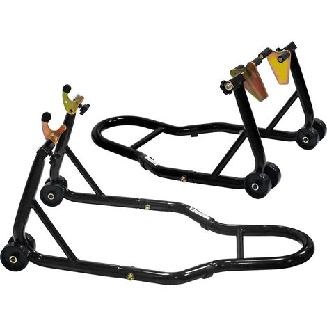 Cadre porte-appâts pour motos de 200 kg, avec dispositif de fixation avant et arrière (K et U), compatible avec la plupart des marques de motos - noir