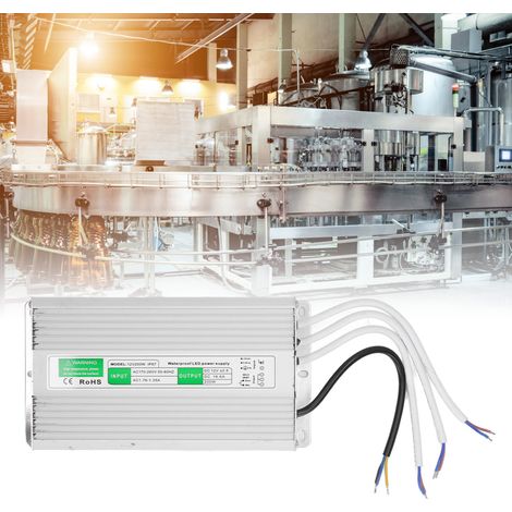 Driver LED, alimentation LED avec indice d'étanchéité IP67, transformateur LED, transformateur basse tension, convertisseur CC-CC 170-260 V CA vers 12 V, alimentation à découpage LED à tension constan (1/5)