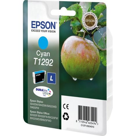 Cartouche imprimante jet d'encre cyan Epson T1292 - C13T12924011 (1/2)