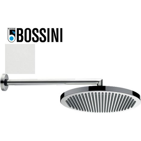 Ensemble pomme de tête douche 280mm bras à angle blanc mat Apice - Bossini H70430H045