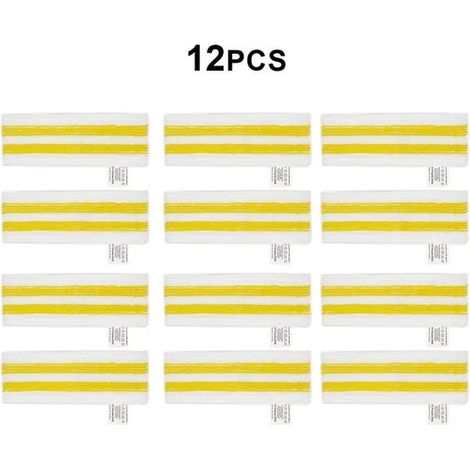 Adecuado para Karcher SC2 SC3 SC4 SC5, paños de limpieza y accesorios para fregonas de vapor (juego de 12 piezas).