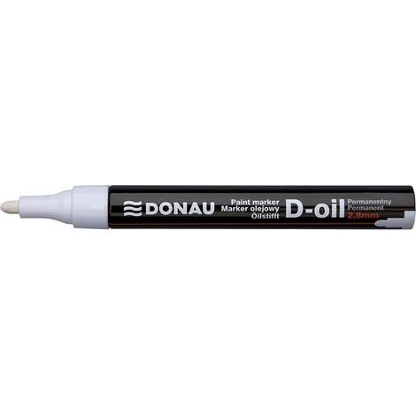 Pennarello per olio D-Oil, rotondo, 2,8 mm, bianco (12 pezzi)
