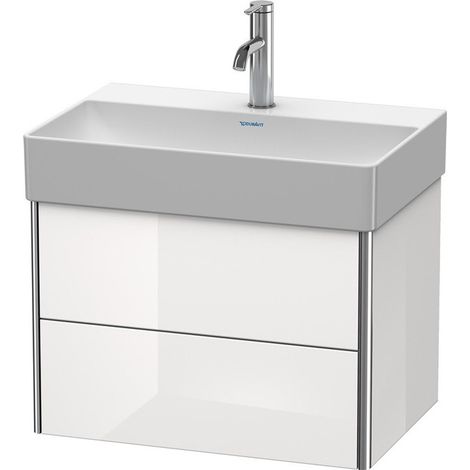 Meuble sous-vasque Duravit XSQUARE COMPACT 397x584x390mm blanc semi-brillant