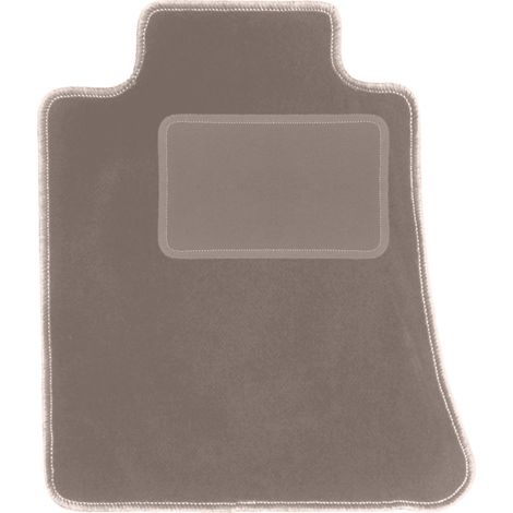 Tapis conducteur en velours pour : Alfa Romeo Giulia 4x4 (4WD) berline (2016-) beige