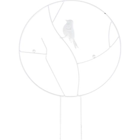 Support pour pots de fleurs, cadre de support pour plantes de jardinage, 3 pièces, blanc (1/5)