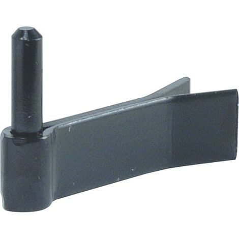 Torbel – Gond de fixation époxy noir – H. 130 mm – l. 35 mm – Axe Ø 14 mm – Lame double pour bois dur