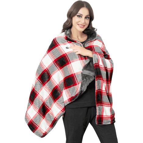 Outdoor winter heated blanket, electric heated insulation shawl for home, office and camping (1/5)