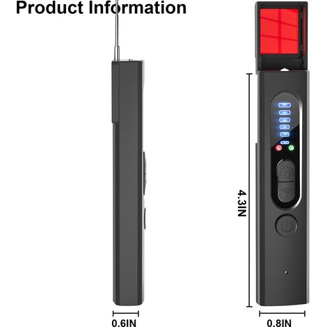 Scanner di localizzazione GPS anti-spyware, rilevatore di telecamere nascoste, localizzatore di dispositivi di ascolto GSM per casa, ufficio e hotel. (1/5)